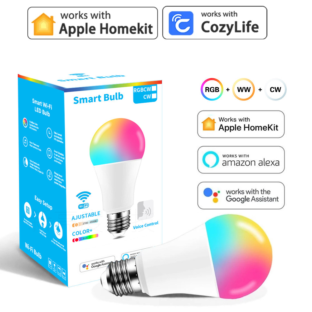 Smart Home Apple - Лампа светодиодная с таймером, E27, 110