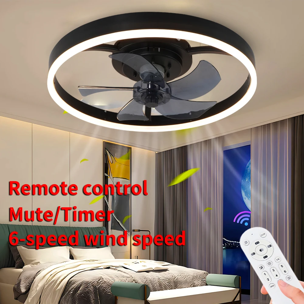 Smart Ceiling Fan - Интеллектуальный бесшумный современный потолочный вентилятор с