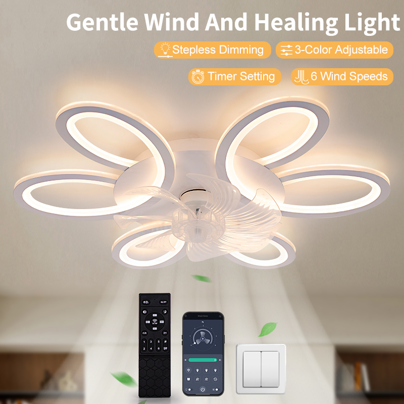 Smart Ceiling Fan - Потолочный вентилятор с подсветкой 25,83 дюйма,