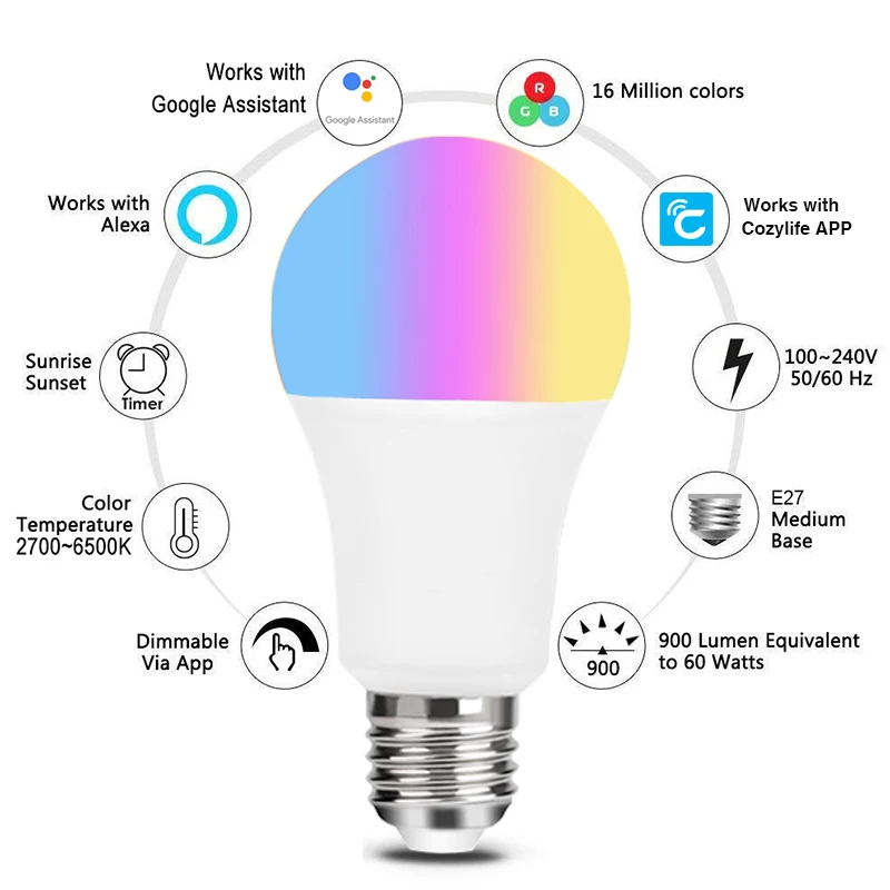 Лампа светодиодная с таймером, – обзор и цена Smart Home Apple