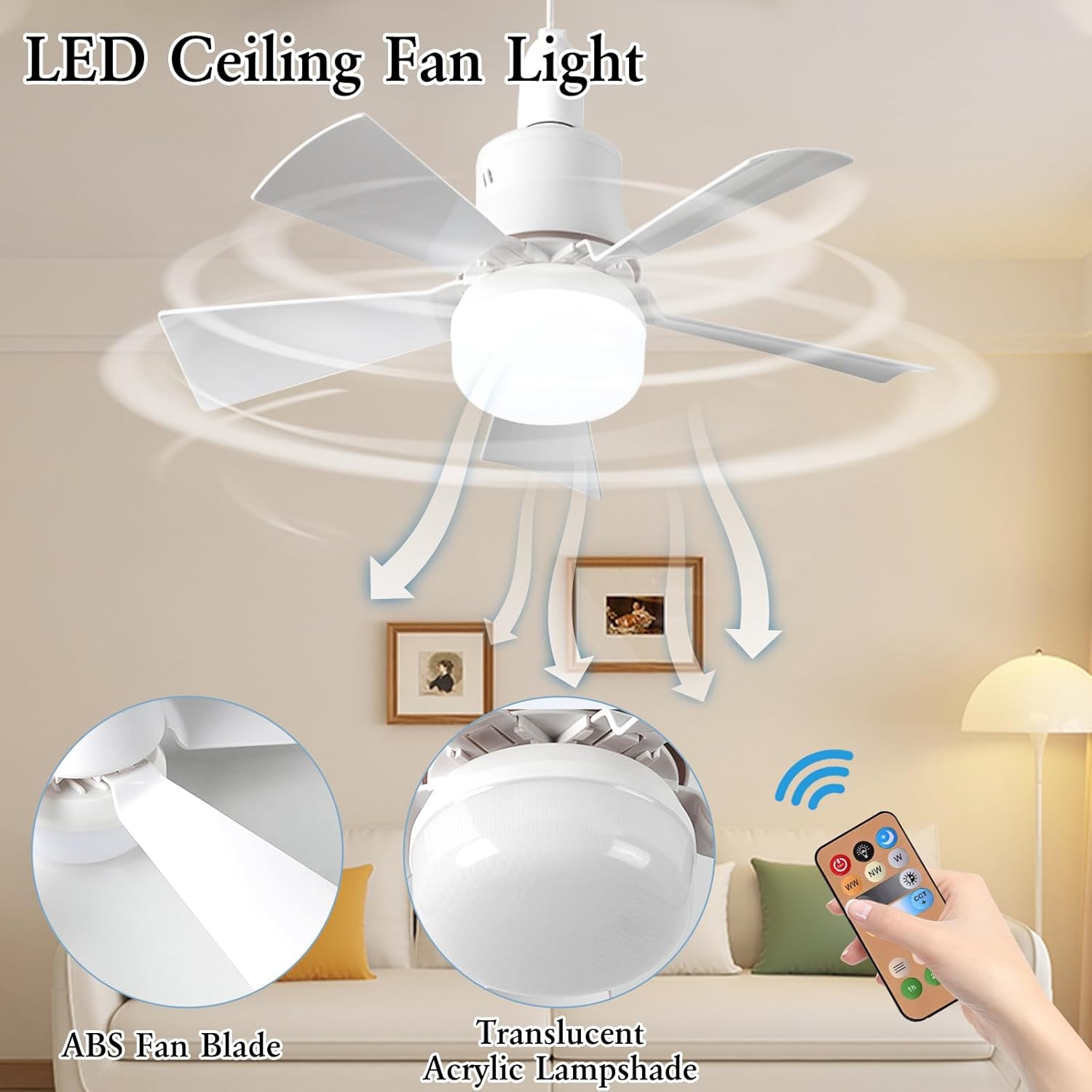 Светодиодный потолочный вентил – обзор и цена Smart Ceiling Fan