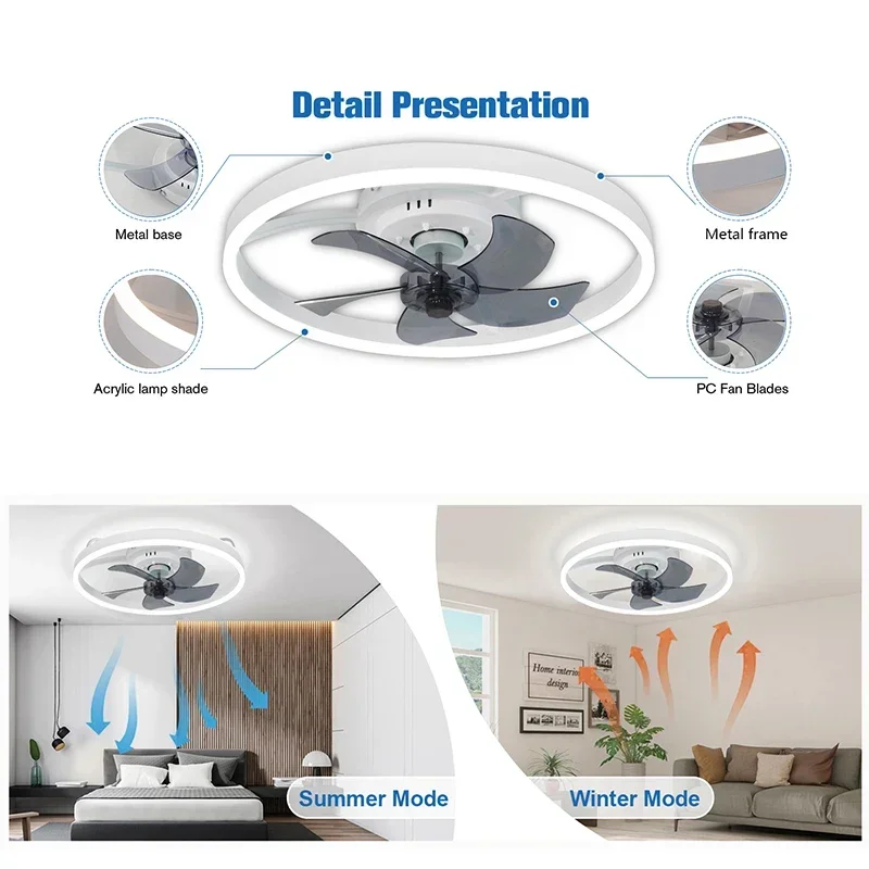 Интеллектуальный бесшумный сов – обзор и цена Smart Ceiling Fan