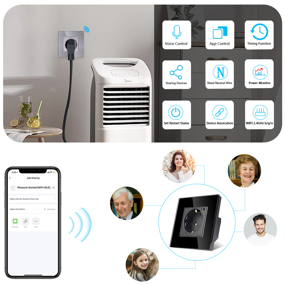 TAWOIA Wifi Настенная розетка  – обзор и цена Smart Home For Windows