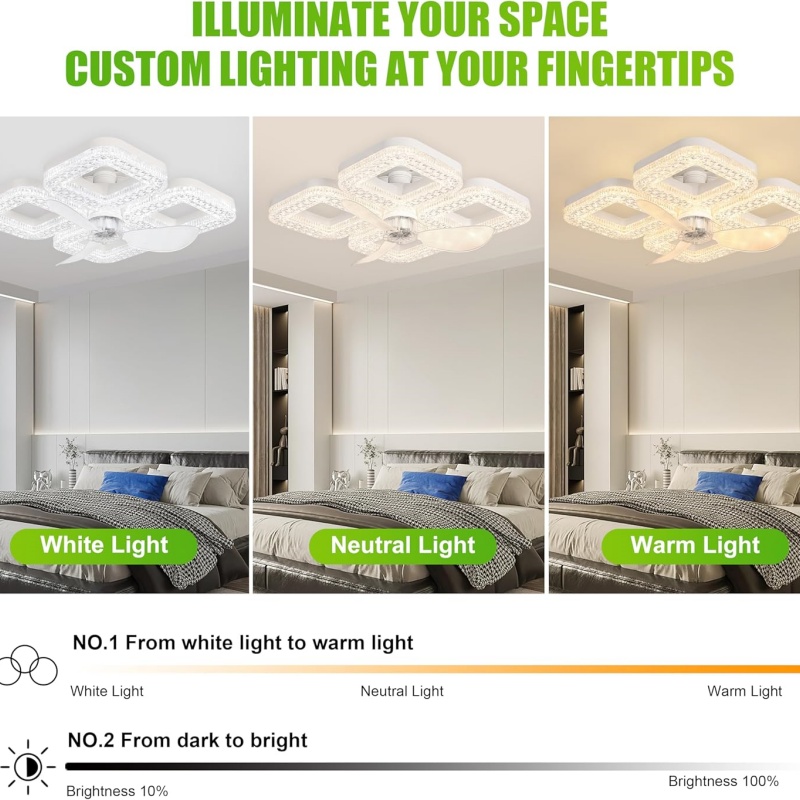 Умный светодиодный потолочный  – обзор и цена Smart Ceiling Fan